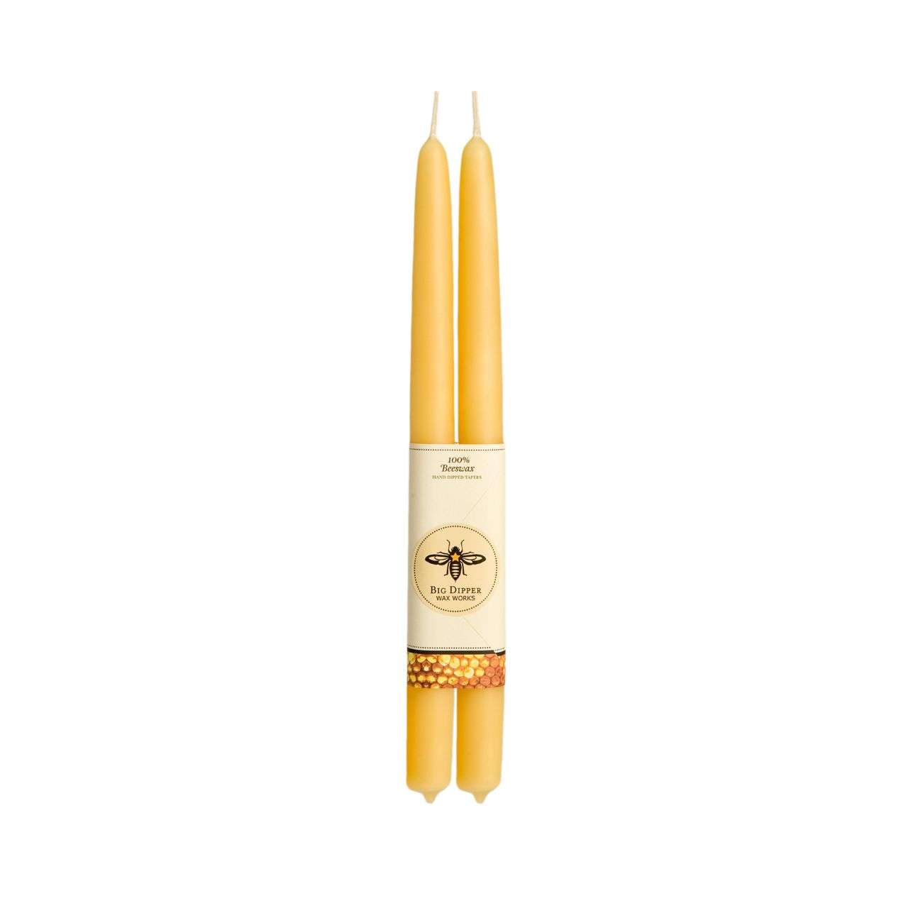 PURE BEESWAX TAPER CANDLES